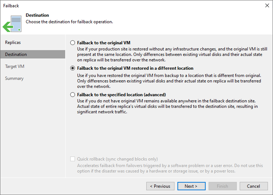 100123 0032 Howtofailba5 - How to failback to the original virtual machine restored in a different location at Veeam Backup and Replication v12