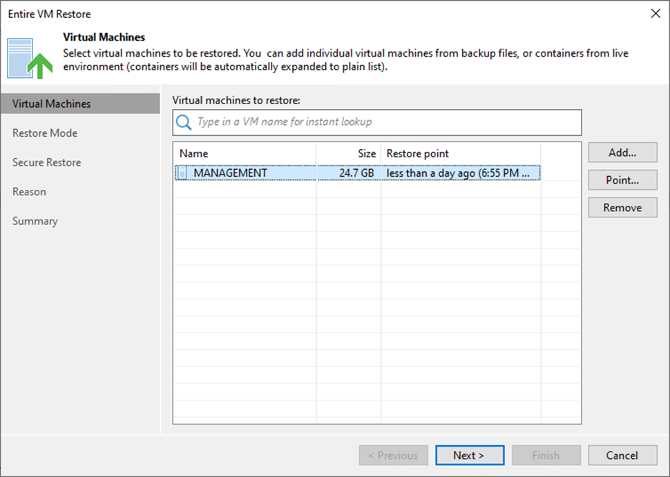 100923 0315 Howtorestor4 - How to restore the Entire VM to the Original Location with Secure Restore at Veeam Backup and Replication v12