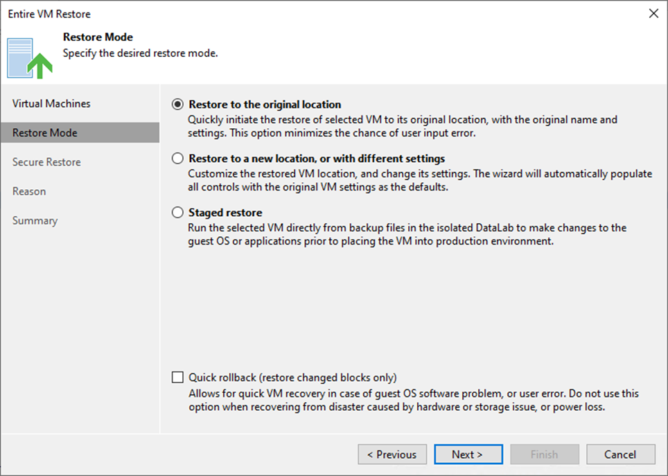 100923 0315 Howtorestor7 - How to restore the Entire VM to the Original Location with Secure Restore at Veeam Backup and Replication v12