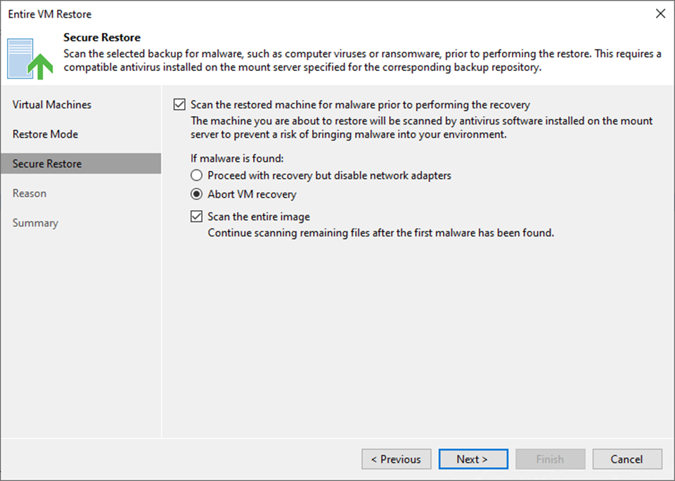 100923 0315 Howtorestor8 - How to restore the Entire VM to the Original Location with Secure Restore at Veeam Backup and Replication v12