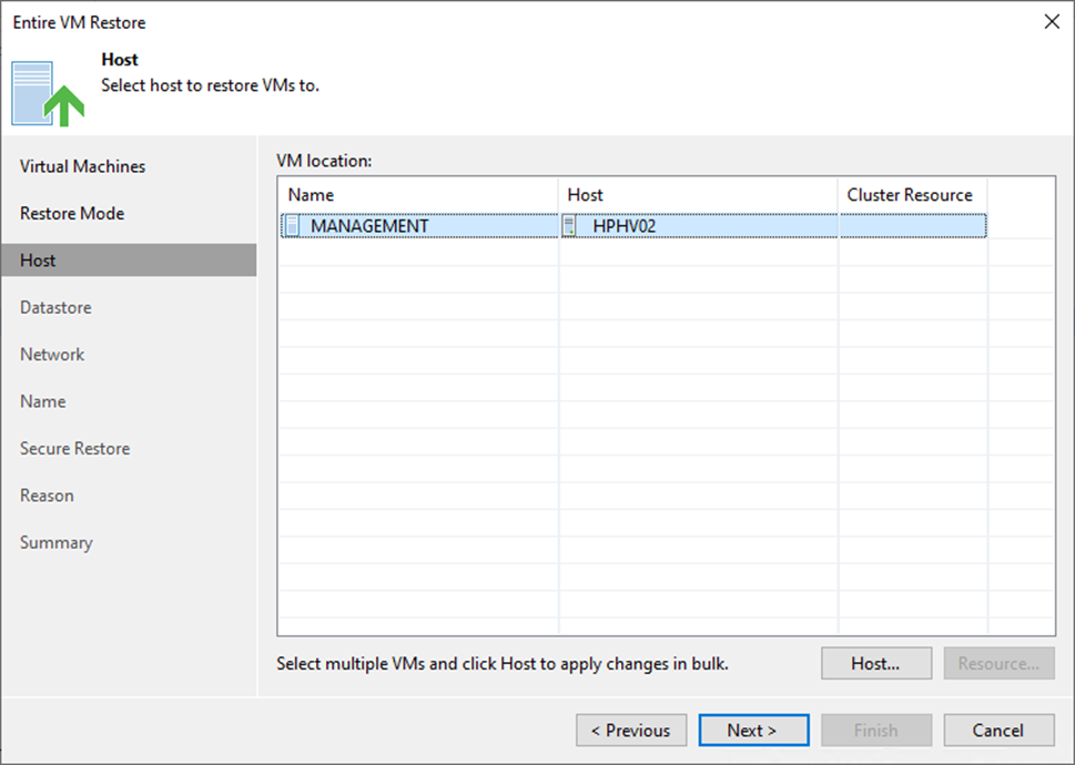 100923 0506 SecureResto10 - Secure Restore the Entire VM to the New Location at Veeam Backup and Replication v12