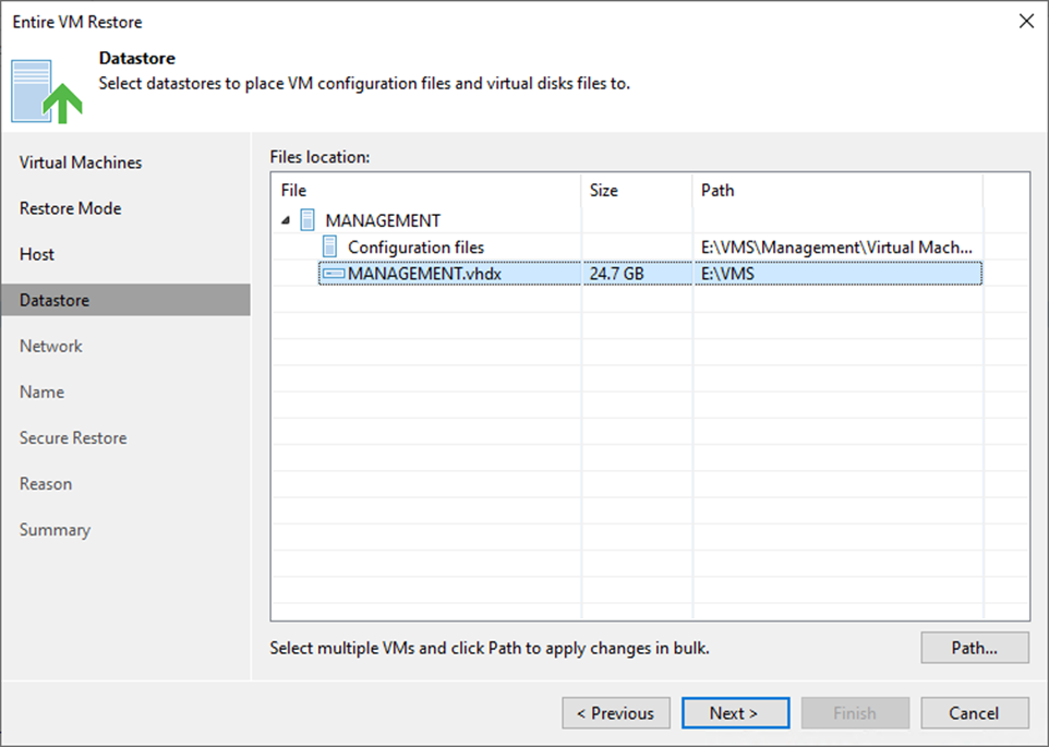 100923 0506 SecureResto13 - Secure Restore the Entire VM to the New Location at Veeam Backup and Replication v12