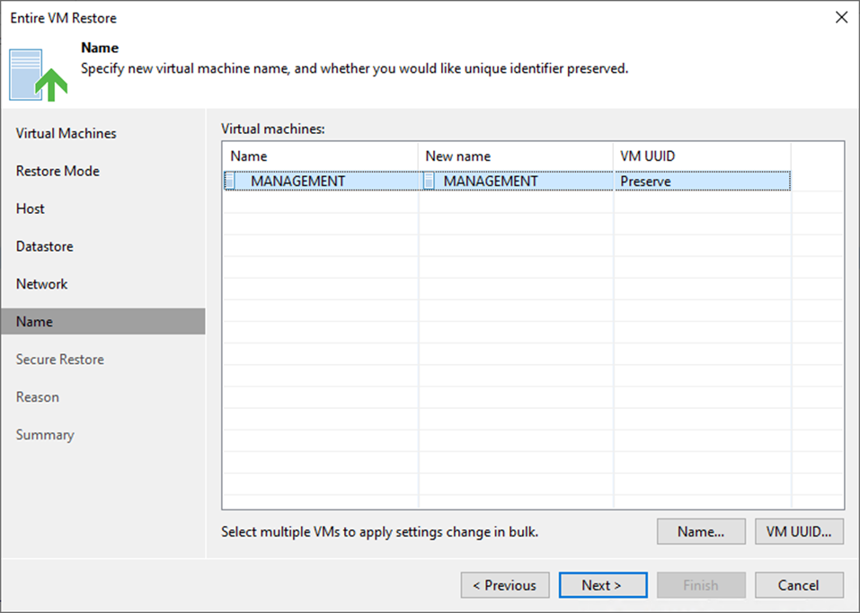 100923 0506 SecureResto19 - Secure Restore the Entire VM to the New Location at Veeam Backup and Replication v12