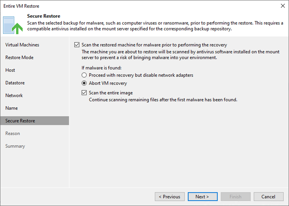 100923 0506 SecureResto24 - Secure Restore the Entire VM to the New Location at Veeam Backup and Replication v12