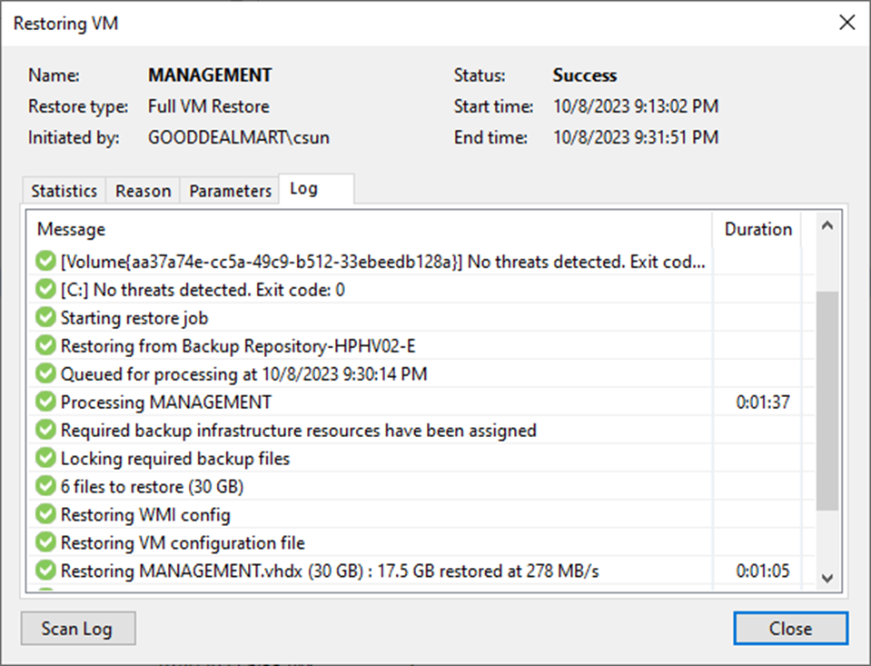 100923 0506 SecureResto27 - Secure Restore the Entire VM to the New Location at Veeam Backup and Replication v12