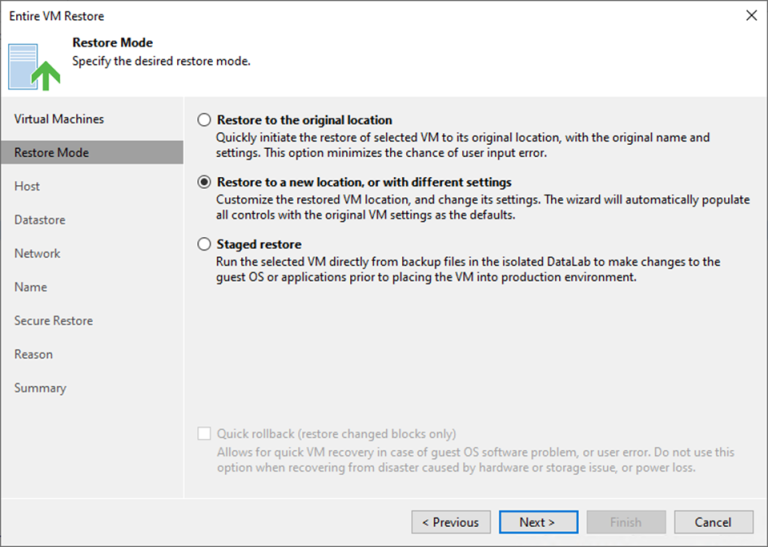 100923 0506 SecureResto7 768x547 - Secure Restore the Entire VM to the New Location at Veeam Backup and Replication v12