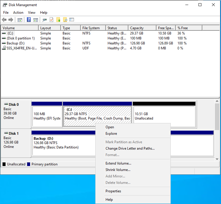 122023 1828 FixWindowsS16 - Fix Windows Server 2022 (2019) Recovery partition to prevent C drive extend volume issues