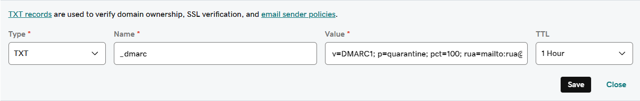 030324 0534 MicrosoftDe2 - Microsoft Defender for Office 365 - Configure DMARC email authentication for Microsoft 365 Custom Domains