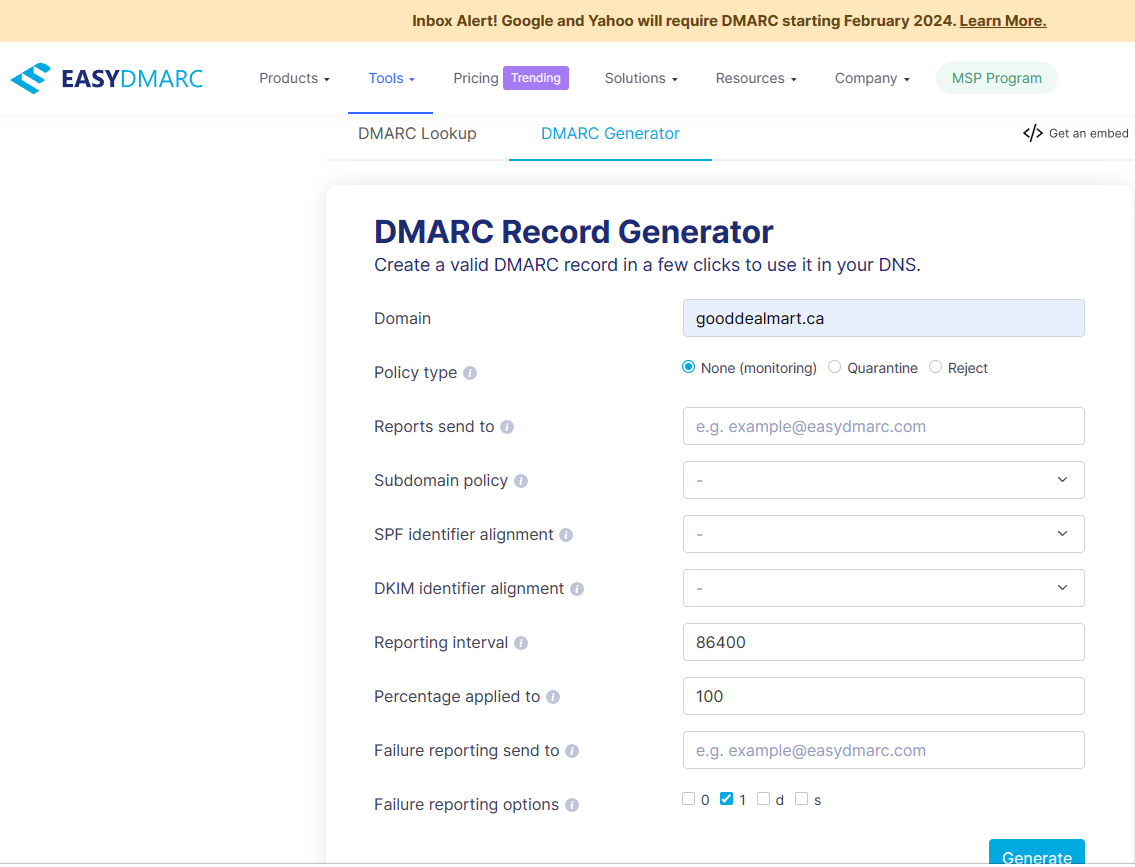 030324 0534 MicrosoftDe4 - Microsoft Defender for Office 365 - Configure DMARC email authentication for Microsoft 365 Custom Domains