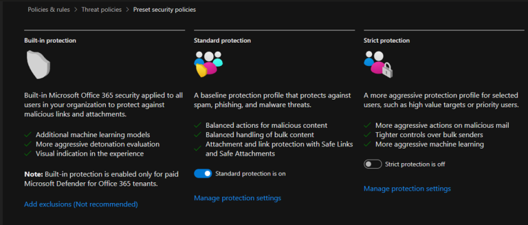 032024 2156 Howtousethe15 768x327 - How to use the Microsoft Defender portal to assign Standard preset security policies to users