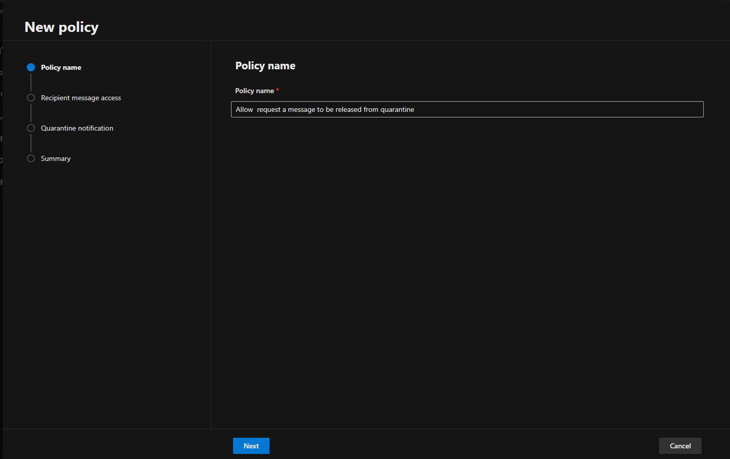 032124 1901 Howtocreate7 - How to create a Custom Quarantine Policy in Microsoft Deferent for Office 365